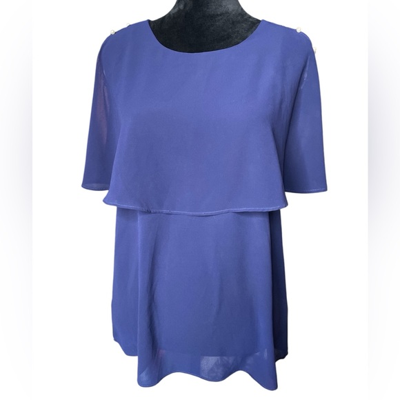 Tops - Elegant Blue Women's Top